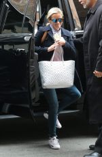 REESE WITHERSPOON Arrives at Her Hotel in New York 04/09/2016