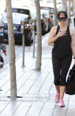 REESE WITHERSPOON Leaves a Gym in Los Angeles 04/18/2016