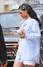 RIHANNA Leaves Her Apartment in New York 04/01/2016