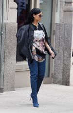 RIHANNA Out and About in New York 04/02/2016
