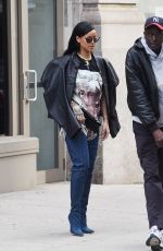 RIHANNA Out and About in New York 04/02/2016