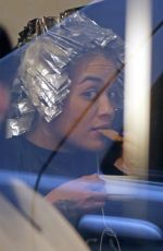 RITA ORA at a Hair Salon in Vancouver 04/13/2016