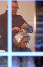 RITA ORA at a Hair Salon in Vancouver 04/13/2016