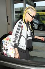 RITA ORA at Los Angeles International Airport 04/07/2016