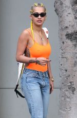 RITA ORA Out and About in West Hollywood 04/05/2016