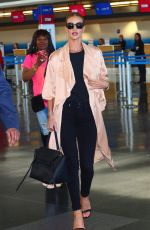 ROSIE HUNTINGTON-WHITELEY at JFK Airport in New York 04/27/2016
