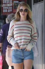 ROSIE HUNTINGTON-WHITELEY in Denim Shorts Out in Los Angeles 04/02/2016