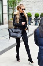 ROSIE HUNTINGTON-WHITELEY Out and About in New York 04/29/2016