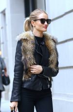 ROSIE HUNTINGTON-WHITELEY Out and About in New York 04/29/2016