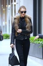 ROSIE HUNTINGTON-WHITELEY Out and About in New York 04/29/2016