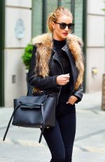 ROSIE HUNTINGTON-WHITELEY Out and About in New York 04/29/2016