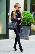 ROSIE HUNTINGTON-WHITELEY Out and About in New York 04/29/2016