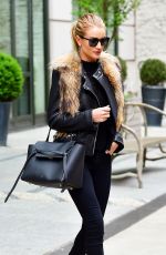 ROSIE HUNTINGTON-WHITELEY Out and About in New York 04/29/2016