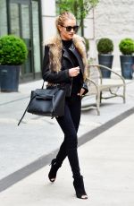 ROSIE HUNTINGTON-WHITELEY Out and About in New York 04/29/2016