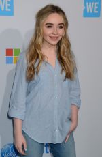 SABRINA CARPENTER at We Day California 2016 in Inglewood 04/07/2016