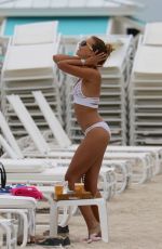 SANDRA KUBICKA in Bikini at a Beach in Miami, April 2016