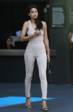 SHANINA SHAIK Leaves Her Hotel in Los Angeles 04/12/2016