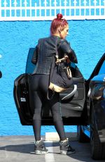 SHARNA BURGESS at DWTS Studio in Hollywood 04/14/2016