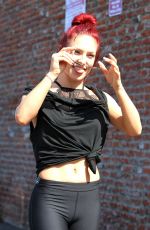 SHARNA BURGESS at DWTS Studio in Hollywood 04/14/2016