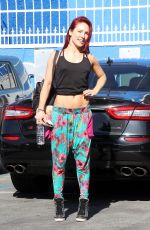 SHARNA BURGESS at DWTS Studio in Hollywood 04/21/2016