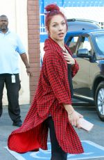 SHARNA BURGESS Leaves DWTS Rehersal in Hollywood 04/17/2016