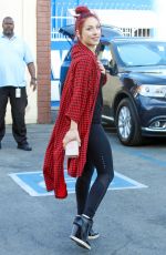 SHARNA BURGESS Leaves DWTS Rehersal in Hollywood 04/17/2016