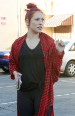 SHARNA BURGESS Leaves DWTS Rehersal in Hollywood 04/17/2016