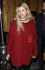 SOFIE RICHIE at Nice Guy in West Hollywood 04/27/2016
