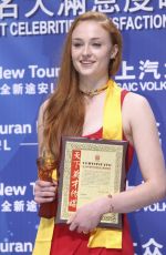 SOPHIE TURNER at 18th Huading Awards in Macau 03/31/2016