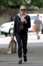 SOPHIE TURNER Out and About in London 04/25/2016