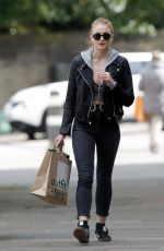 SOPHIE TURNER Out and About in London 04/25/2016