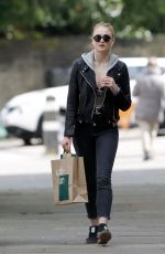 SOPHIE TURNER Out and About in London 04/25/2016