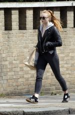 SOPHIE TURNER Out and About in London 04/25/2016