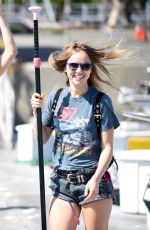 SUKI WATERHOUSE at Paddle Boarding Session in Marina Del Ray 04/06/2016