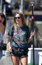 SUKI WATERHOUSE at Paddle Boarding Session in Marina Del Ray 04/06/2016