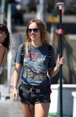 SUKI WATERHOUSE at Paddle Boarding Session in Marina Del Ray 04/06/2016