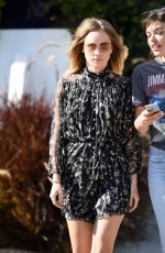 SUKI WATERHOUSE at Zinque Restaurant in West Hollywood 04/01/2016