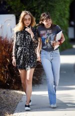 SUKI WATERHOUSE at Zinque Restaurant in West Hollywood 04/01/2016