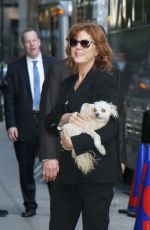 SUSAN SARANDON Arrives at Ed Sullivan Theatre in New York 04/27/2016