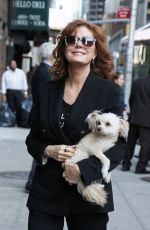 SUSAN SARANDON Arrives at Ed Sullivan Theatre in New York 04/27/2016