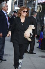 SUSAN SARANDON Arrives at Ed Sullivan Theatre in New York 04/27/2016