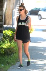 TALLULAH WILLIS in Shorts Leaves a Gym in West Hollywood 04/18/2016