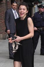 TATIANA MASLANY at "Late Show with Stephen Colbert