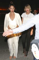TAYLOR SWIFT and LILY ALDRIDGE Arrives at Her 35th Birthday Party Nice Guy in Hollywood 04/13/2016