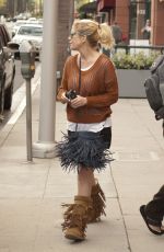 TORI SPELLING Out and About in Beverly Hills 03/29/2016