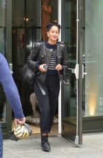 TRACEE ELLIS ROSS Leaves Her Hotel in New York 04/28/2016