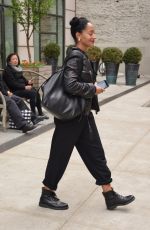 TRACEE ELLIS ROSS Leaves Her Hotel in New York 04/28/2016
