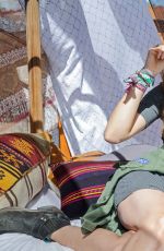 TROIAN BELLISARIO at Retreat at Korakia Pensione Party in Palm Springs 04/16/2016