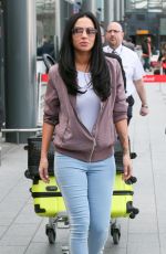 TULISA CONTOSTAVLOS Arrives at Heathrow Airport in London 03/16/2016