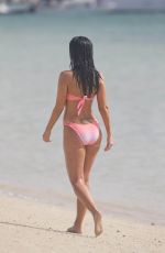 TULISA CONTOSTAVLOS in Pink Bikini at a Beach in Dubai 04/05/2016